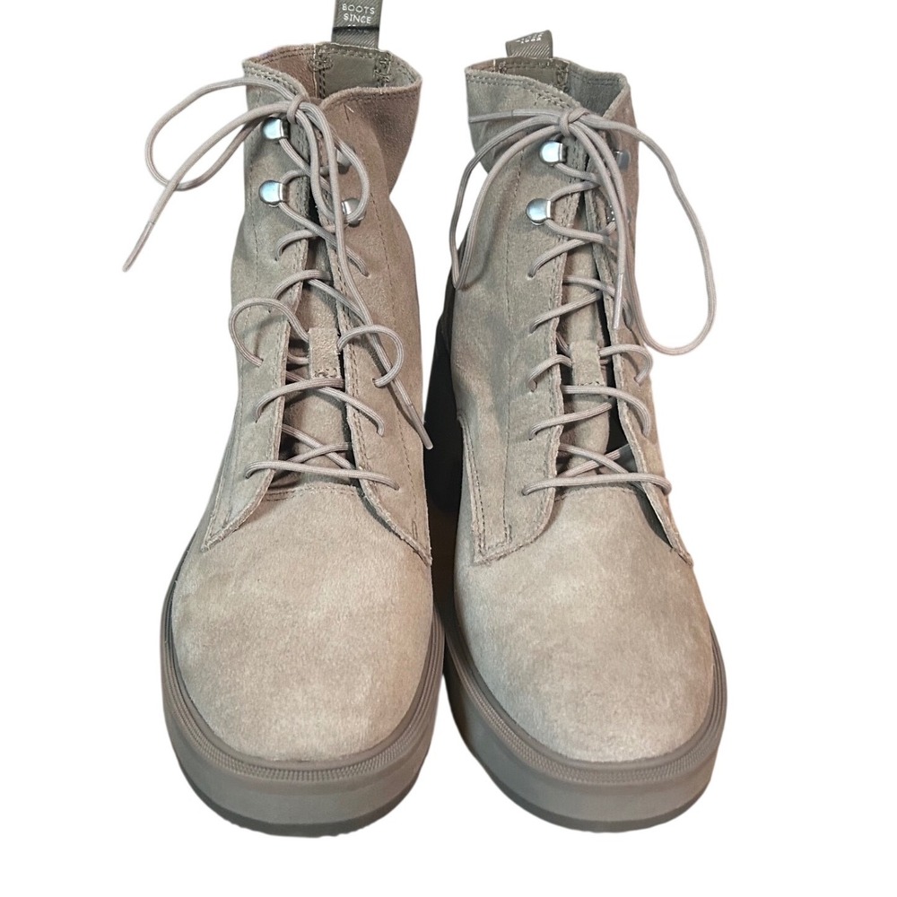 Sorel Brex Boot Lace Waterproof Suede Ankle Boots Quarry Grey Womens 10
